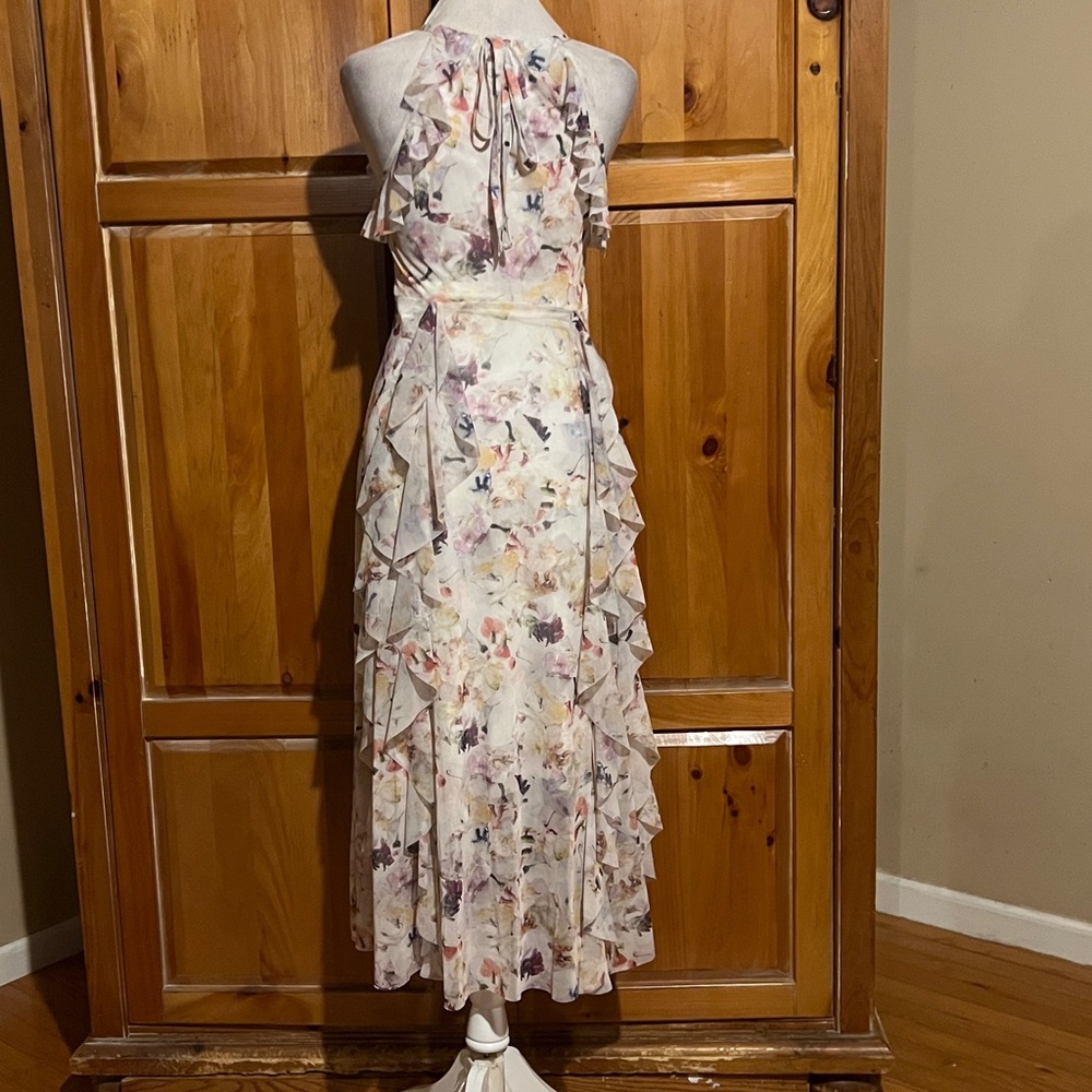 NWOT Ted Baker Lauriin Floral Halter Neck Dress Sz US 2 Or Ted Sz 0 - Picture 10 of 13